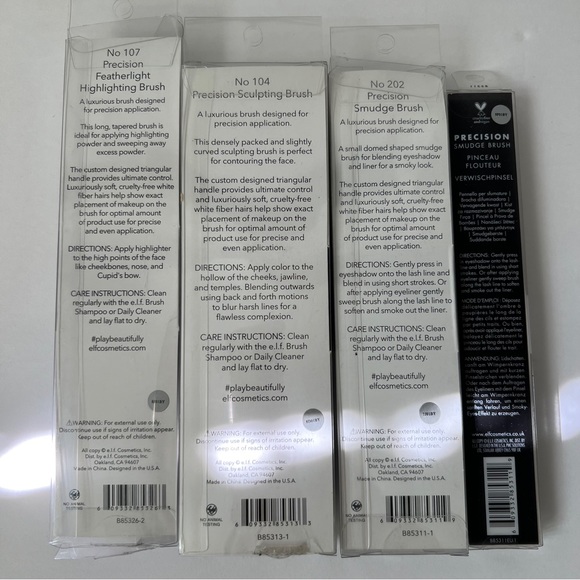 New ELF Precision Makeup Brush Bundle (set of 4) - Picture 4 of 6